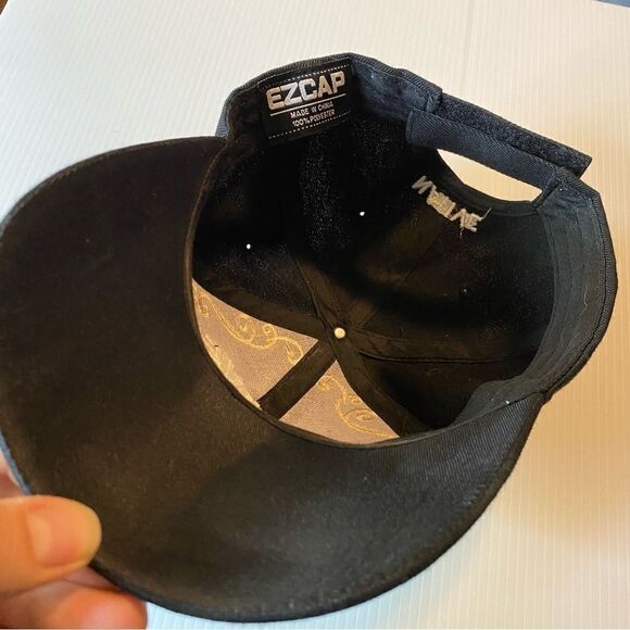 EZCAP NATIVE PRIDE SKULL SIDE VISOR FEATHERS BASEBALL TRUCKER CAP HAT BLACK - Picture 3 of 4